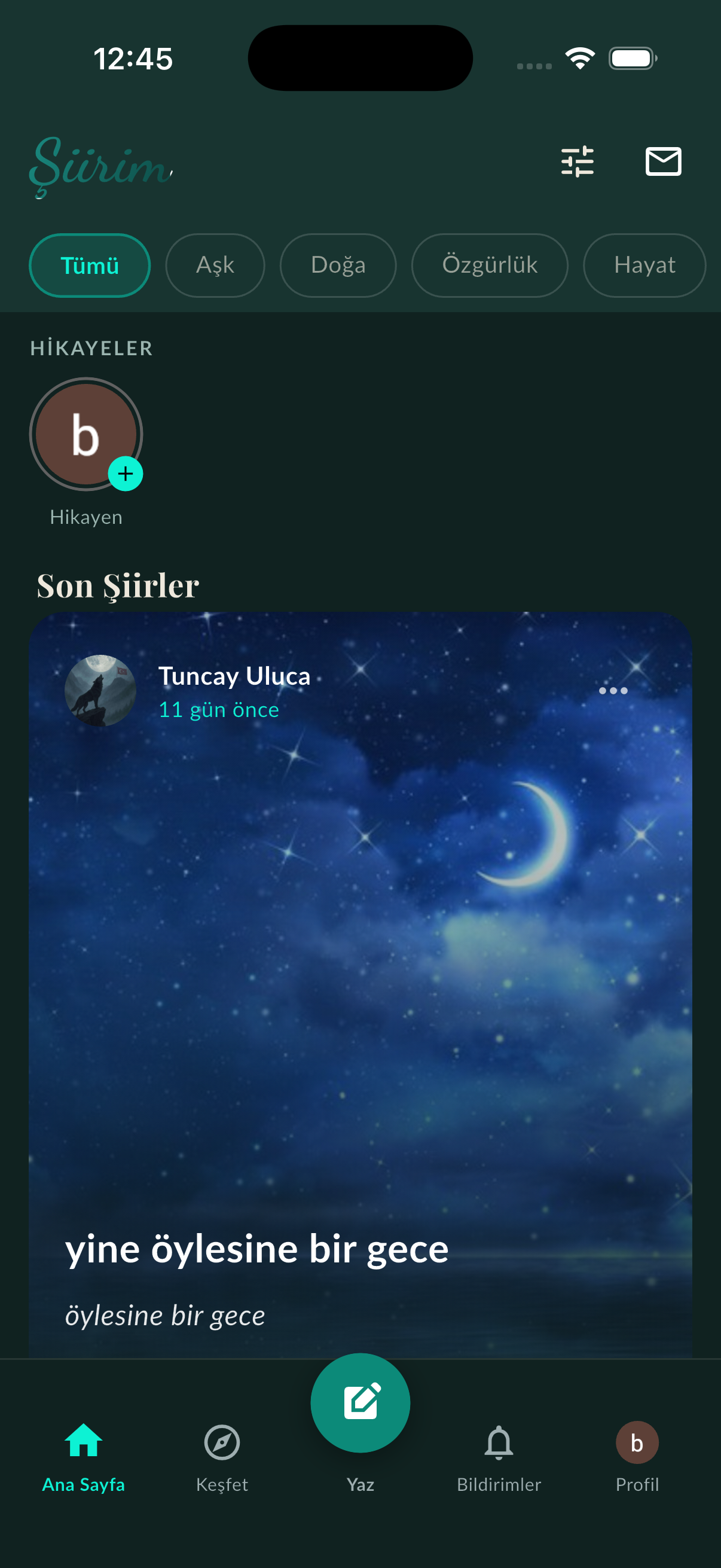 Şiirim App Screenshot